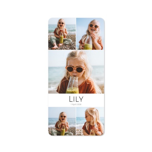 Single Card Panoramic Portrait rounded corners 9,3 x 19,6 cm