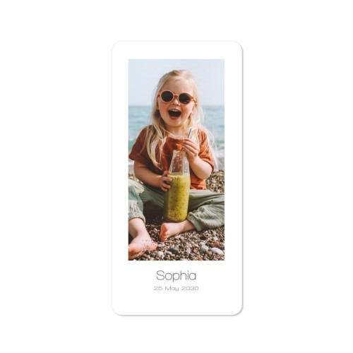 Single Card Panoramic Portrait rounded corners 9,3 x 19,6 cm