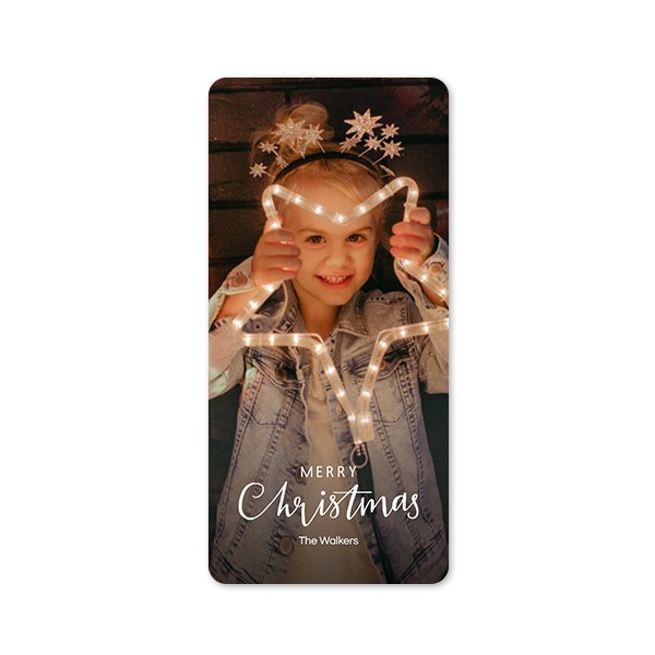 Single Card Panoramic Portrait rounded corners 9,3 x 19,6 cm