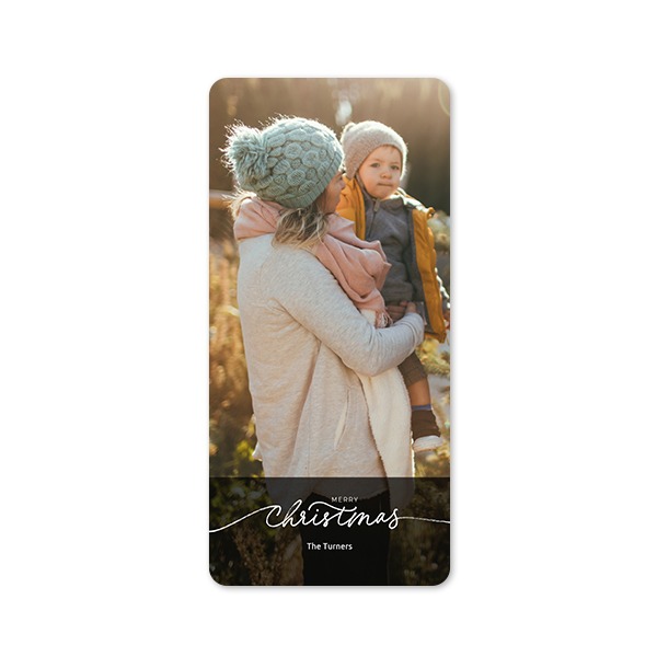 Single Card Panoramic Portrait rounded corners 9,3 x 19,6 cm
