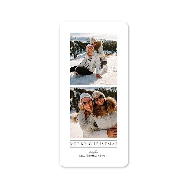 Single Card Panoramic Portrait rounded corners 9,3 x 19,6 cm