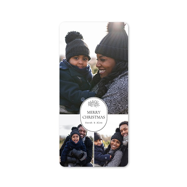 Single Card Panoramic Portrait rounded corners 9,3 x 19,6 cm
