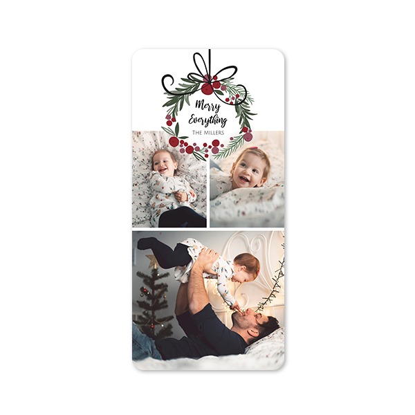 Single Card Panoramic Portrait rounded corners 9,3 x 19,6 cm