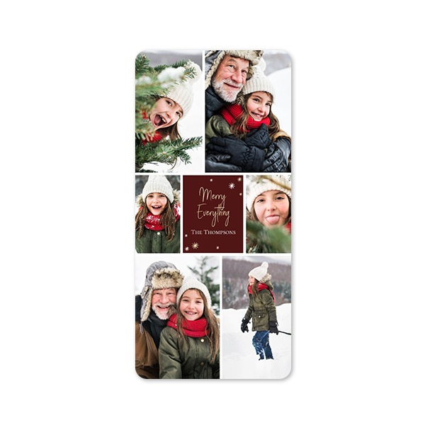 Single Card Panoramic portrait rounded corners 9,3 x 19,6 cm