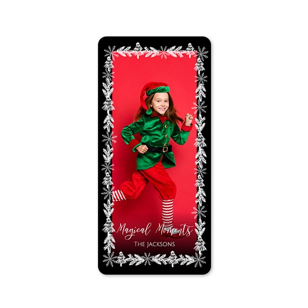 Single Card Panoramic Portrait rounded corners 9,3 x 19,6 cm