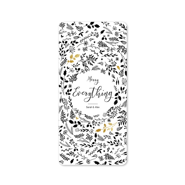 Single Card Panoramic Portrait rounded corners 9,3 x 19,6 cm