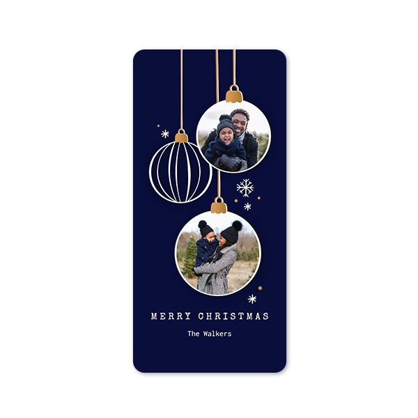 Grusskarte Panorama hochformat mit abgerundeten Ecken 9,3 x 19,6 cm