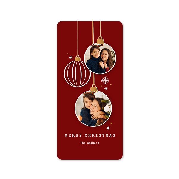 Faire-part 1 volet Pano portrait coins arrondis 9,3 x 19,6 cm Faire-part 1 volet Pano portrait coins arrondis 9,3 x 19,6 cm