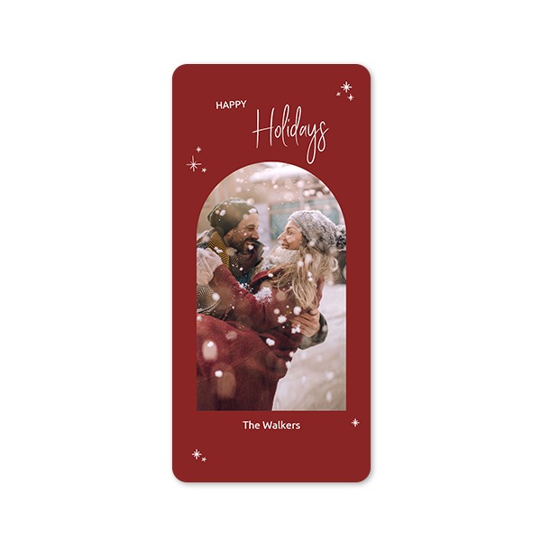 Single Card Panoramic Portrait rounded corners 9,3 x 19,6 cm