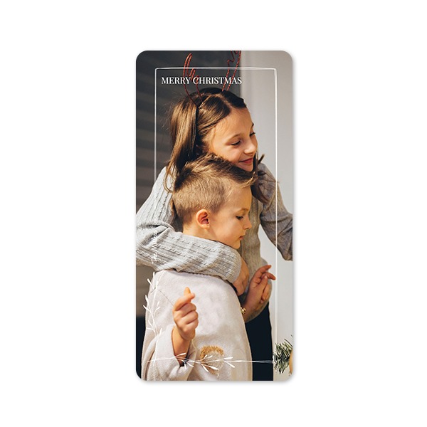 Single Card Panoramic Portrait rounded corners 9,3 x 19,6 cm