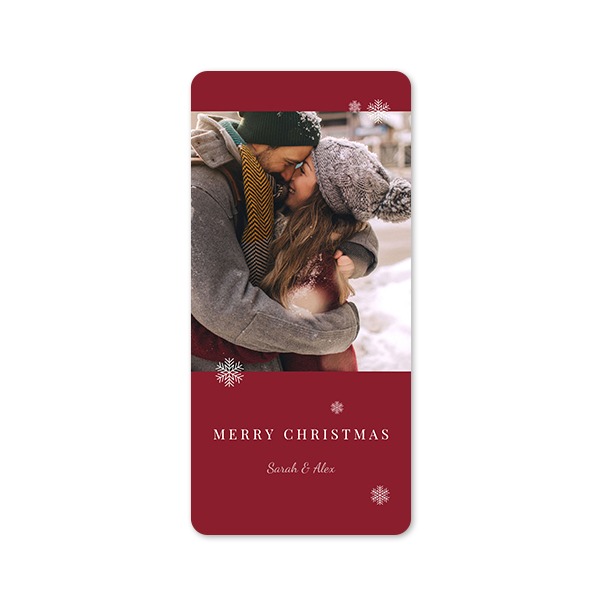 Single Card Panoramic Portrait rounded corners 9,3 x 19,6 cm