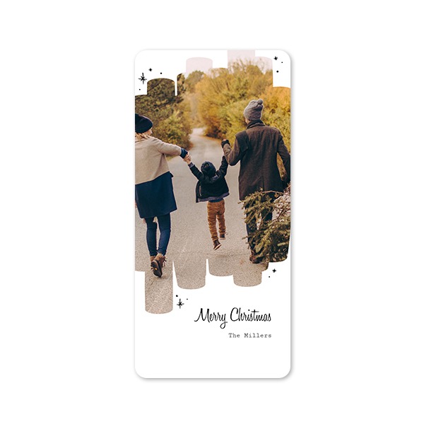 Single Card Panoramic Portrait rounded corners 9,3 x 19,6 cm