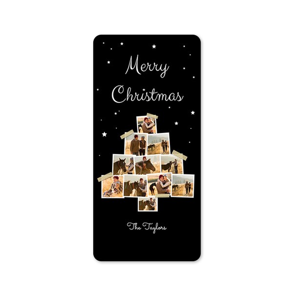 Grusskarte Panorama hochformat mit abgerundeten Ecken 9,3 x 19,6 cm