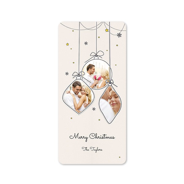 Enkla Fotokort Pano stående rundade hörn 9,3 x 19,6 cm