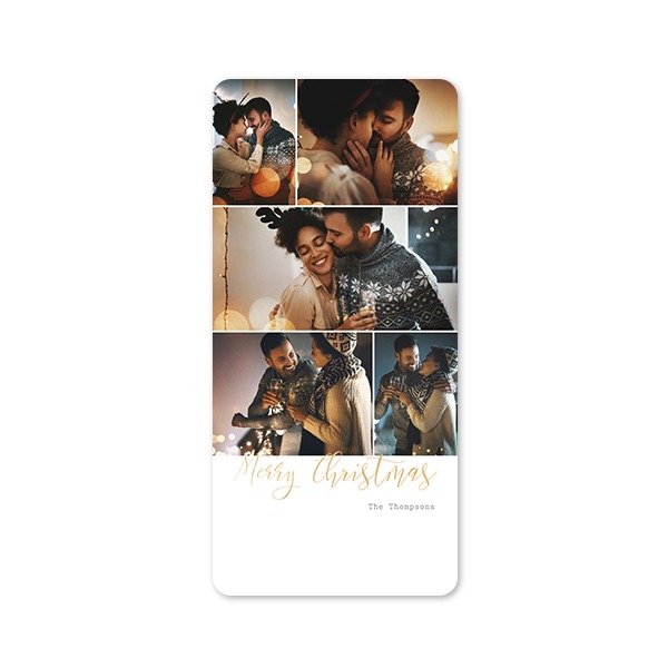 Enkle Fotokort Pano stående runde hjørner 9,3 x 19,6 cm