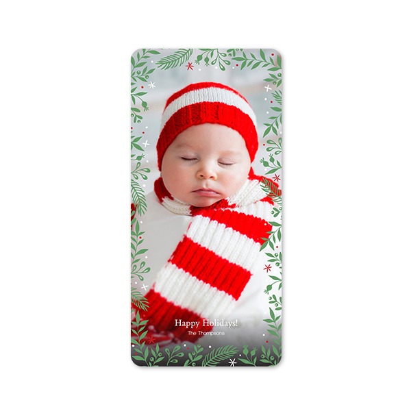 Enkla Fotokort Pano stående rundade hörn 9,3 x 19,6 cm