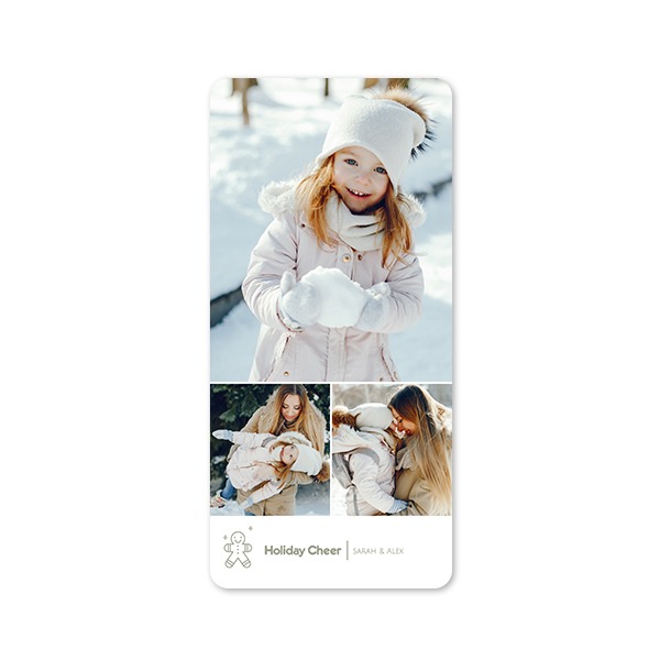 Enkle Fotokort Pano stående runde hjørner 9,3 x 19,6 cm