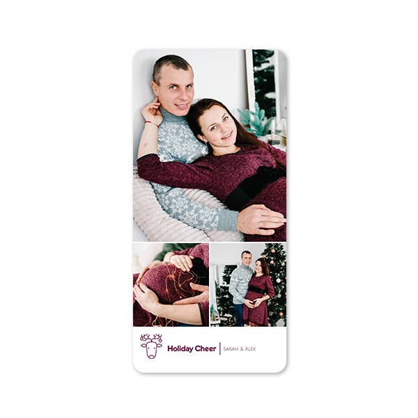 Single Card Panoramic Portrait rounded corners 9,3 x 19,6 cm