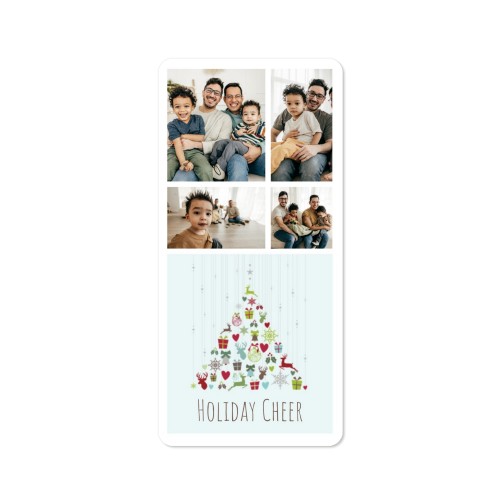 Enkle Fotokort Pano stående runde hjørner 9,3 x 19,6 cm