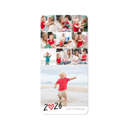 Single Card Panoramic Portrait rounded corners 9,3 x 19,6 cm