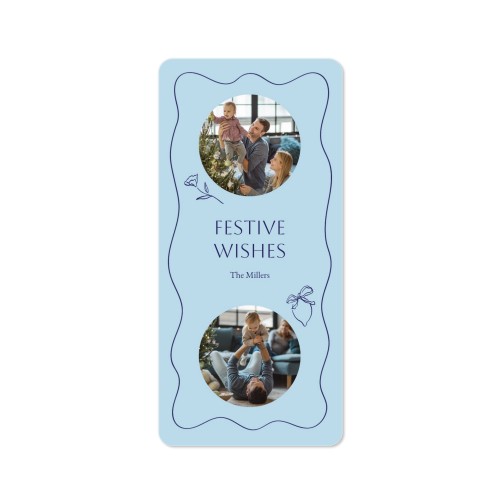 Faire-part 1 volet Pano portrait coins arrondis 9,3 x 19,6 cm