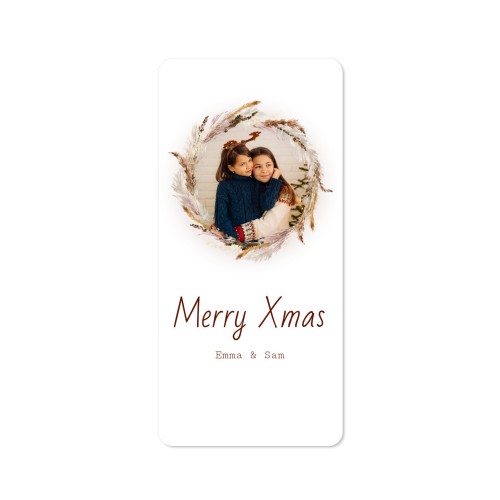 Grusskarte Panorama hochformat mit abgerundeten Ecken 9,3 x 19,6 cm