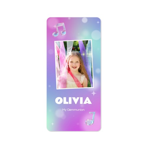 Single Card Panoramic Portrait rounded corners 9,3 x 19,6 cm