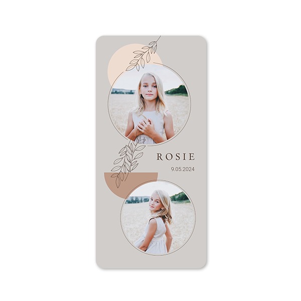 Single Card Panoramic portrait rounded corners 9,3 x 19,6 cm