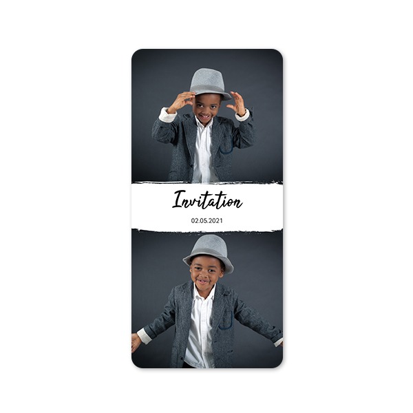 Single Card Panoramic Portrait rounded corners 9,3 x 19,6 cm Single Card Panoramic Portrait rounded corners 9,3 x 19,6 cm