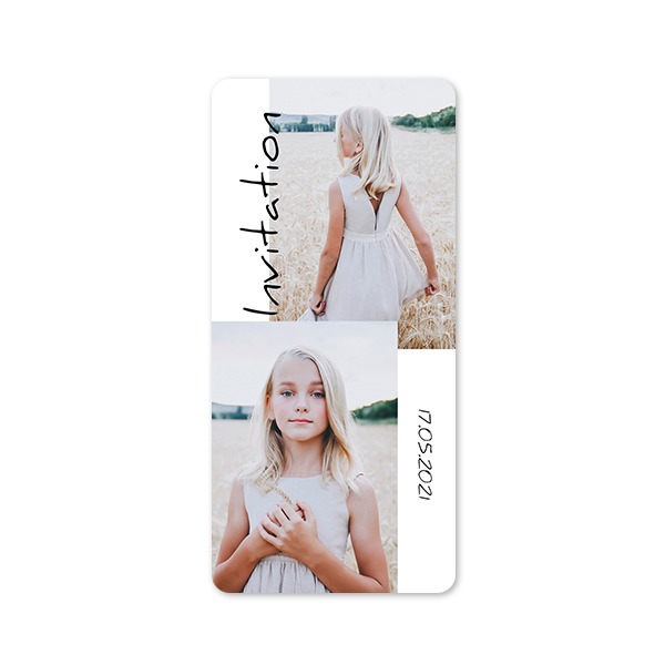 Klassiset Kuvakortit Pano pysty pyöristetyillä kulmilla 9,3 x 19,6 cm