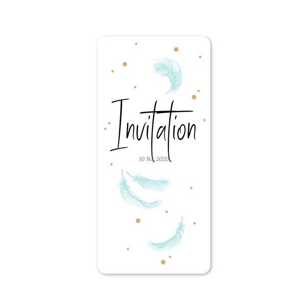 Single Card Panoramic Portrait rounded corners 9,3 x 19,6 cm
