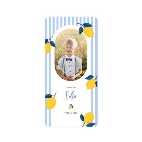 Single Card Panoramic Portrait rounded corners 9,3 x 19,6 cm