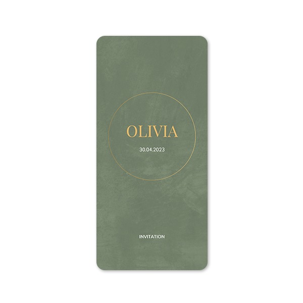 Single Card Panoramic Portrait rounded corners 9,3 x 19,6 cm