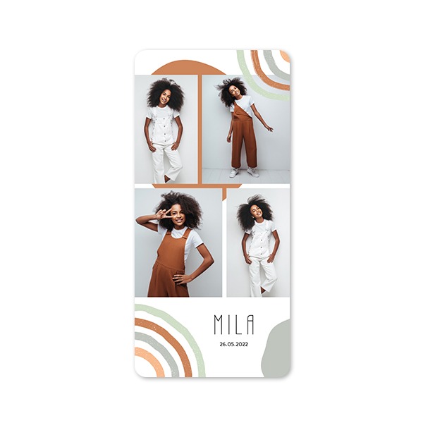 Single Card Panoramic Portrait rounded corners 9,3 x 19,6 cm Single Card Panoramic Portrait rounded corners 9,3 x 19,6 cm