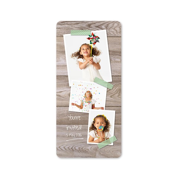 Single Card Panoramic Portrait rounded corners 9,3 x 19,6 cm