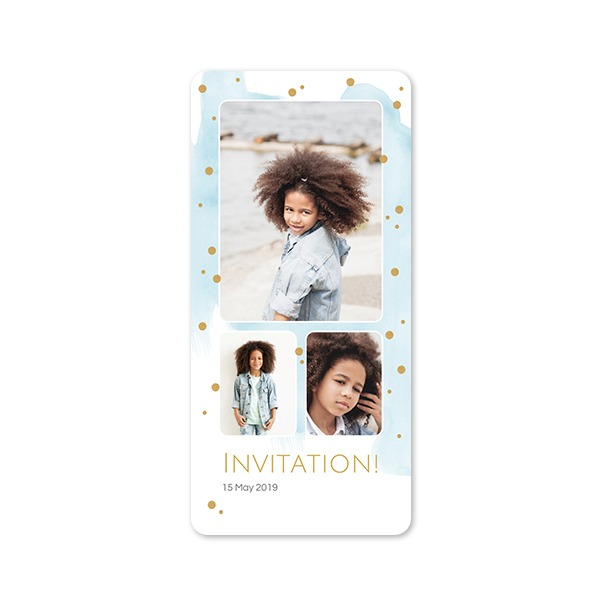 Single Card Panoramic Portrait rounded corners 9,3 x 19,6 cm