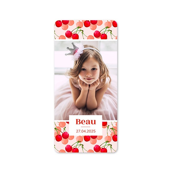 Fotokaart Panorama staand met ronde hoeken 9,3 x 19,6 cm