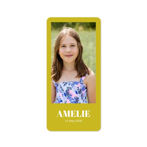 Single Card Panoramic Portrait rounded corners 9,3 x 19,6 cm