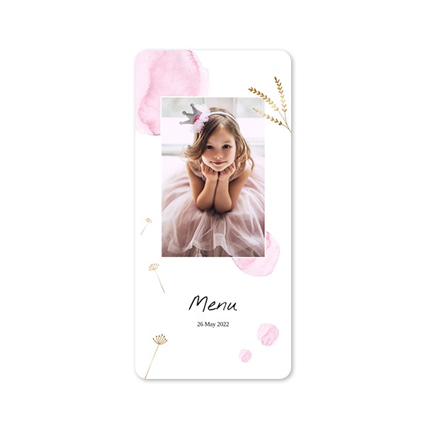 Grusskarte Panorama hochformat mit abgerundeten Ecken 9,3 x 19,6 cm