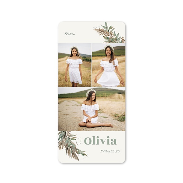 Single Card Panoramic Portrait rounded corners 9,3 x 19,6 cm