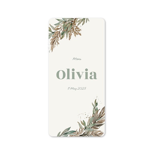 Single Card Panoramic Portrait rounded corners 9,3 x 19,6 cm