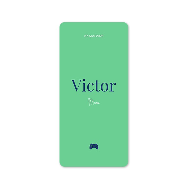 Single Card Panoramic Portrait rounded corners 9,3 x 19,6 cm