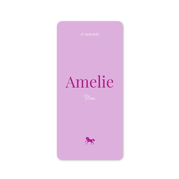 Single Card Panoramic Portrait rounded corners 9,3 x 19,6 cm