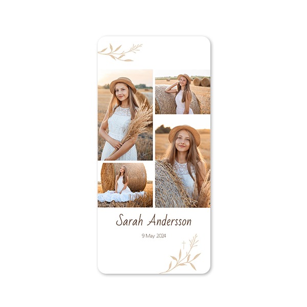 Single Card Panoramic Portrait rounded corners 9,3 x 19,6 cm