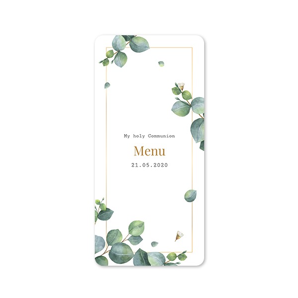 Single Card Panoramic Portrait rounded corners 9,3 x 19,6 cm