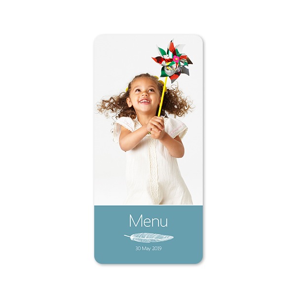 Single Card Panoramic Portrait rounded corners 9,3 x 19,6 cm