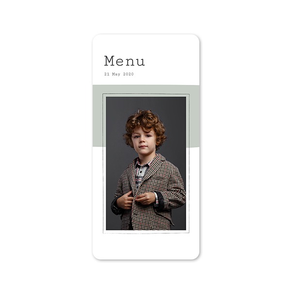 Single Card Panoramic Portrait rounded corners 9,3 x 19,6 cm