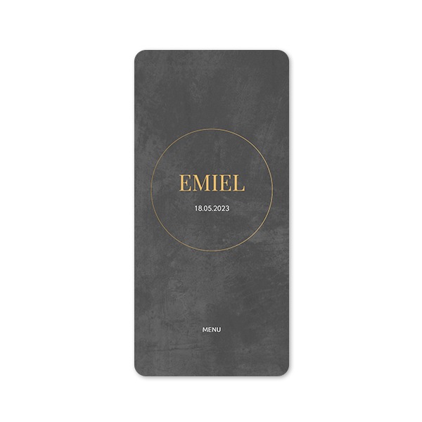 Single Card Panoramic Portrait rounded corners 9,3 x 19,6 cm