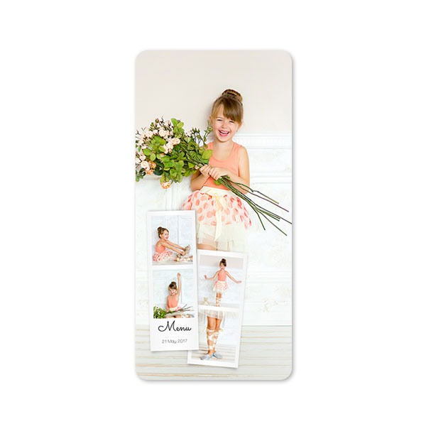 Single Card Panoramic Portrait rounded corners 9,3 x 19,6 cm