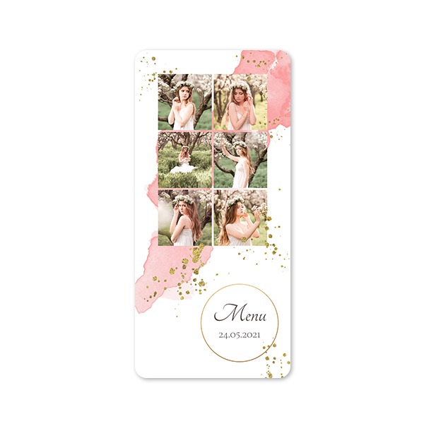 Single Card Panoramic Portrait rounded corners 9,3 x 19,6 cm